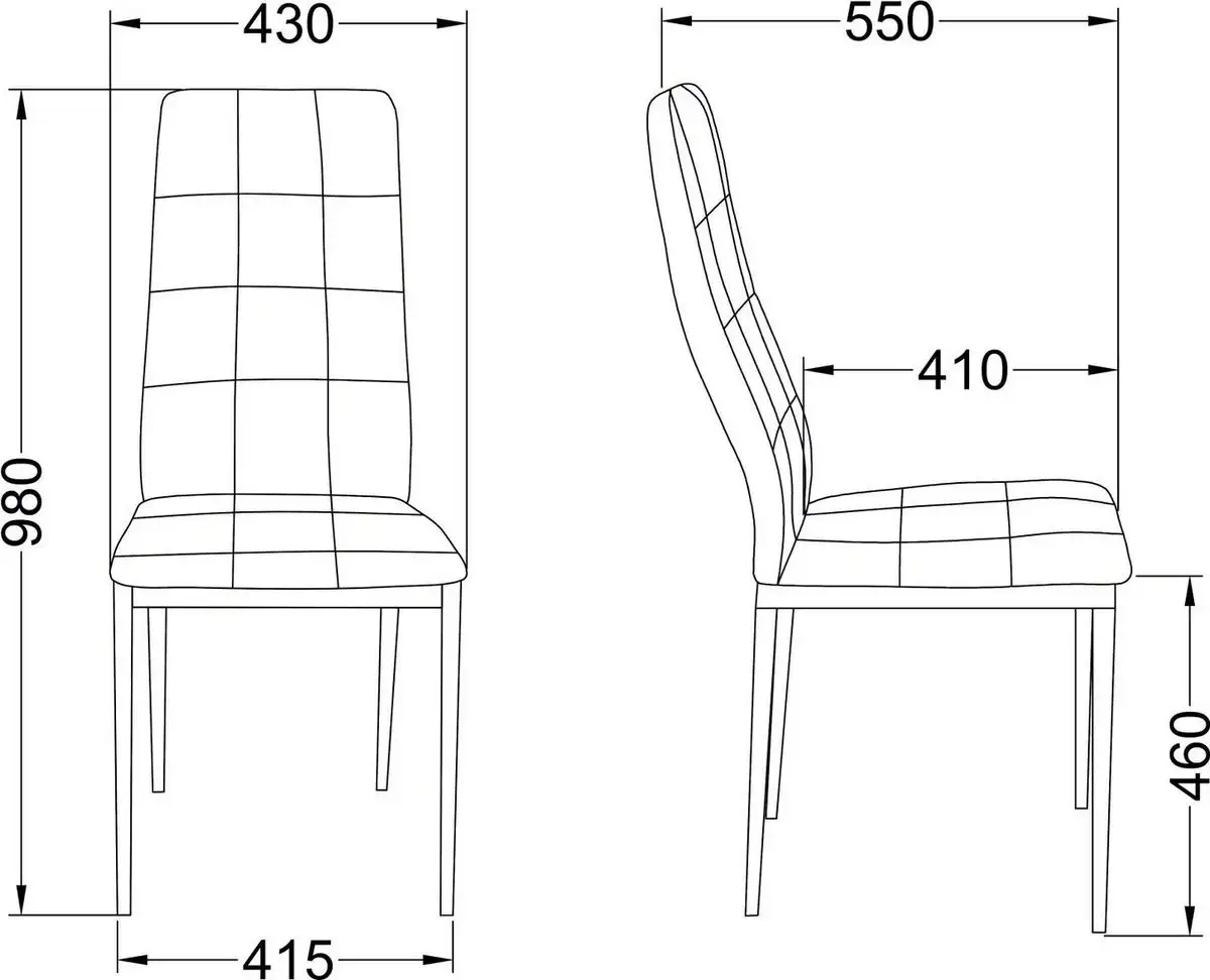 Стул AksHome Sky (темно-серая ткань Seattle 007/хром) – фото товара