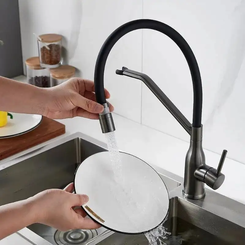 Смеситель Shevanik S343T-3 (оружейная сталь) - фото товара