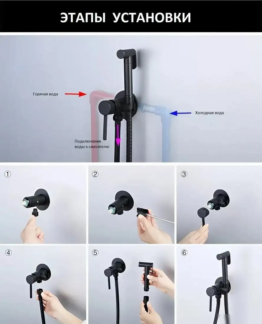 Гигиенический душ Boch Mann Braies СК-P07W BM10410 - фото товара