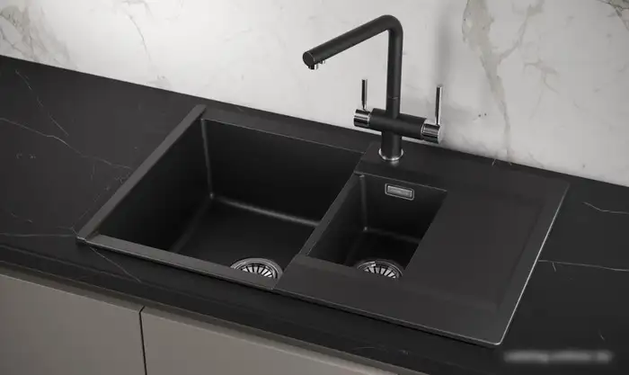Кухонная мойка Granula ES-7808 (шварц) - фото товара