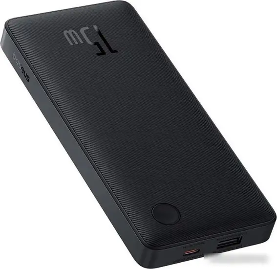 Внешний аккумулятор Baseus Airpow Lite Power Bank 15W 10000mAh P10067500123-00 (черный) – фото товара