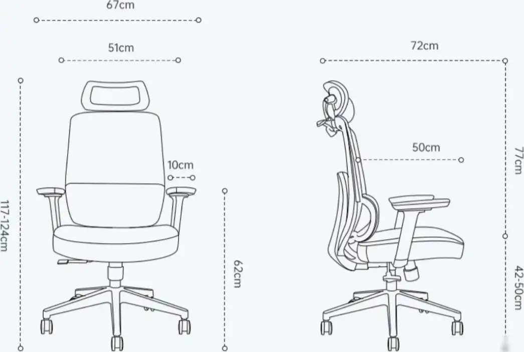 Офисное кресло SitUp Carbon White Chrome (сетка Grey/Grey) – фото товара