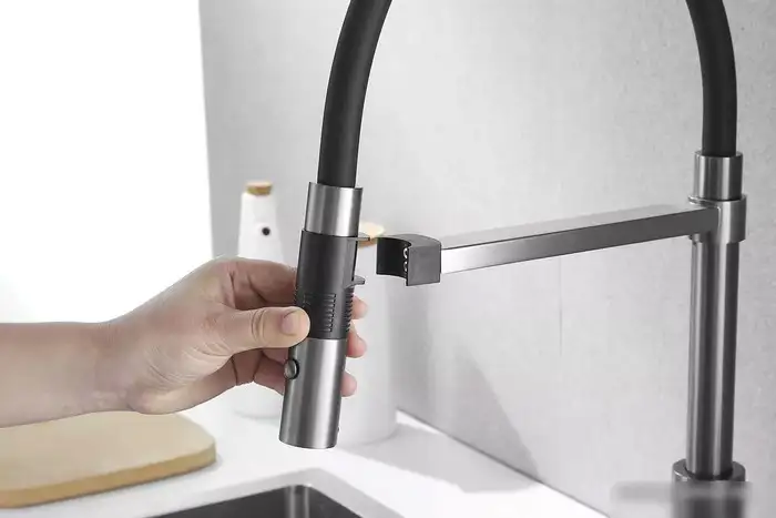 Смеситель Rose R133T (оружейная сталь) - фото товара