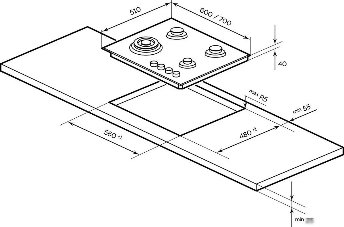 Варочная панель LEX GVG 644T M BBL - фото товара