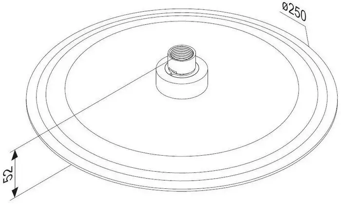 Верхний душ Damixa Scandinavian Pure 936050000 - фото товара
