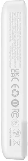 Внешний аккумулятор Baseus Magnetic Mini Air Wireless Fast Charge Power Bank 20W 10000mAh (белый) – фото товара