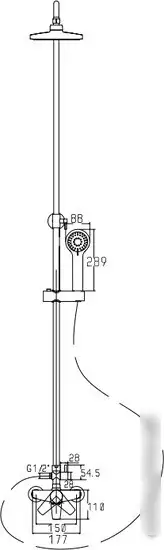 Душевая система Kaiser 68182 - фото товара