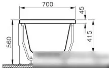 Ванна Vitra Neon 170x70 - фото товара