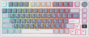 Клавиатура Royal Kludge RK-M75 (белый/синий, RK Sliver)