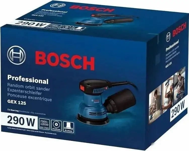 Эксцентриковая шлифмашина Bosch GEX 125 06013A80F0 – фото товара