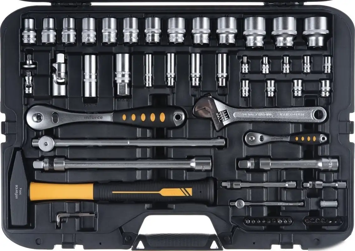 Универсальный набор инструментов Inforce 06-07-19 (77 предметов) – фото товара