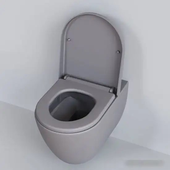 Унитаз Ambassador Queen 113T20301R (серый матовый, с толстым сиденьем) - фото товара