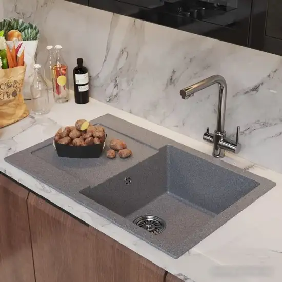 Кухонная мойка Mixline ML-GM31 552190 (темно-серый) - фото товара