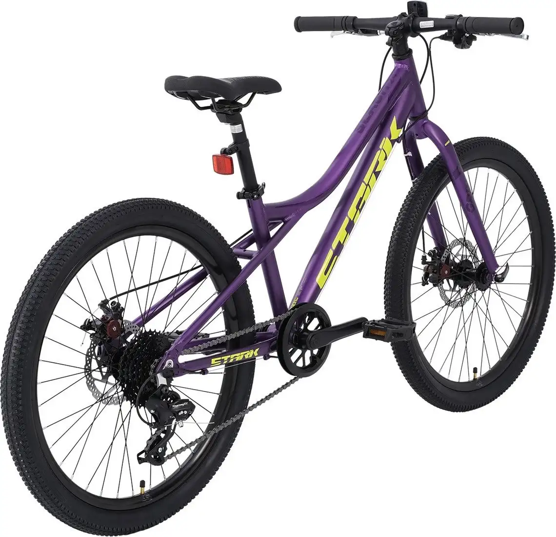 Велосипед Stark Slash 24.1 D 2025 р.12.7 (фиолетовый матовый/кислотно-желтый) – фото товара