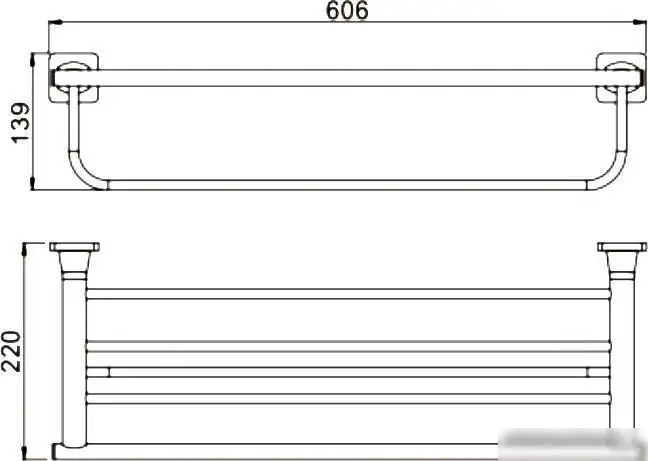 Полка для полотенца Rose RG1508H – фото товара