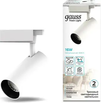 Трековый светильник Gauss TR066 – изображение в каталоге