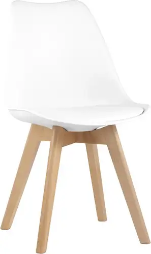 Стул Stool Group Frankfurt New Y863 (белый/деревянные ножки) – изображение в каталоге