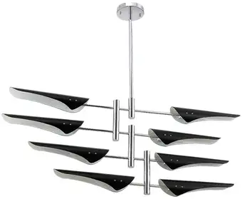 Подвесная люстра Crystal Lux Rafael SP8 (Chrome) – изображение в каталоге