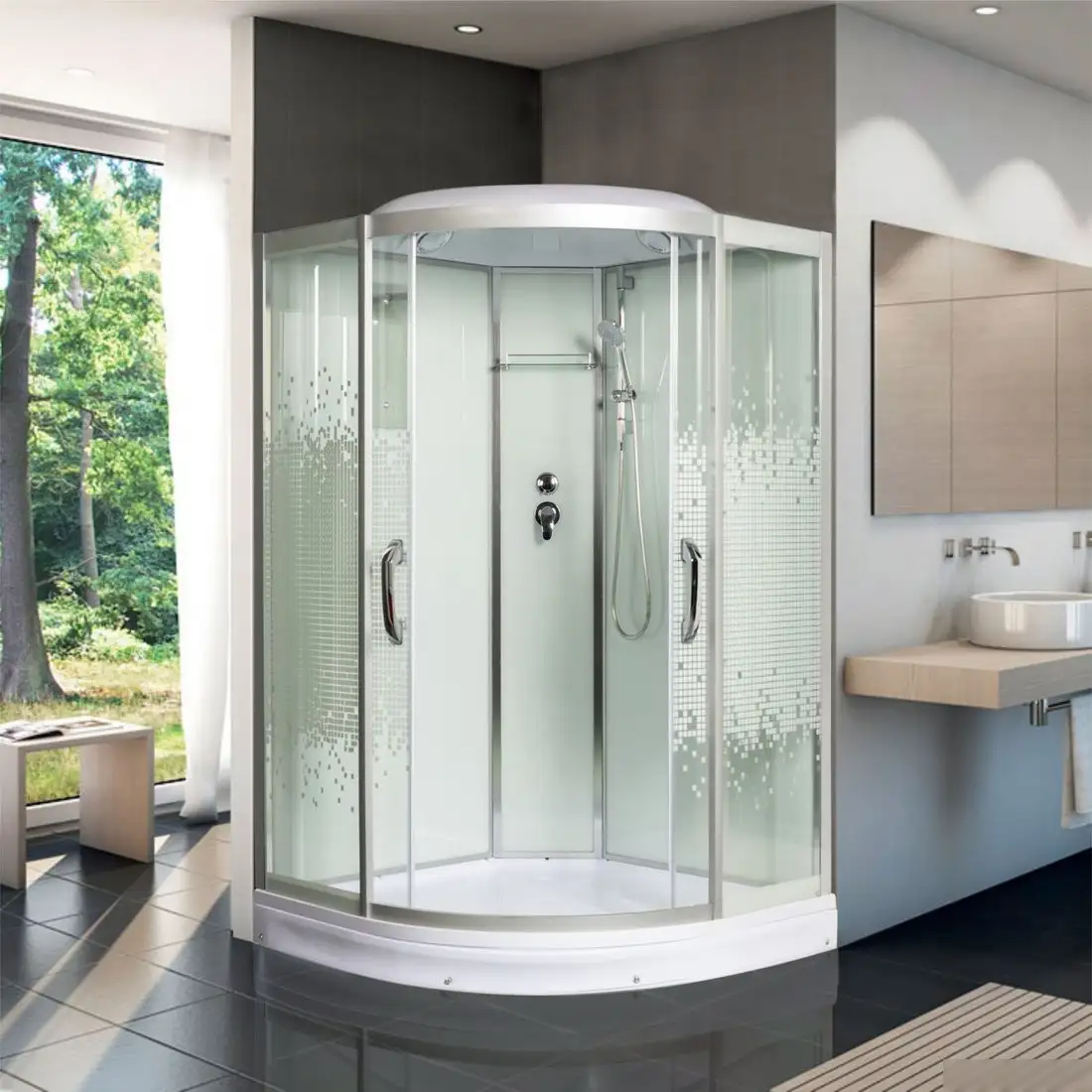 Душевая кабина Мономах 120/120/15 С МЗ - фото товара