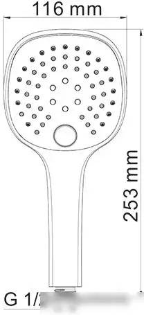 Душевая лейка Wasserkraft A050 - фото товара