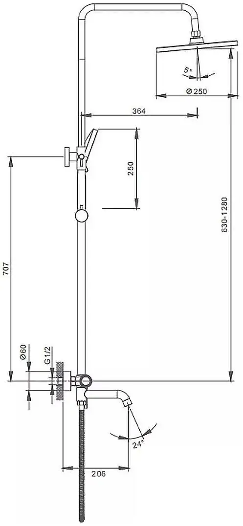 Душевая система Splenka S03.24 - фото товара