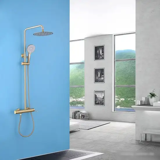 Душевая система Abber Emotion AF8816G (золото матовое) - фото товара
