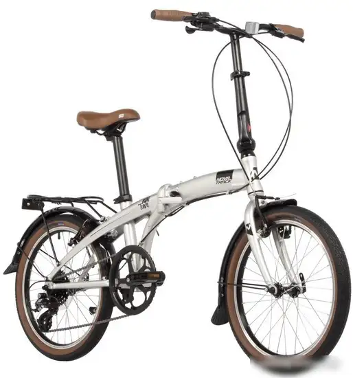 Велосипед Novatrack Town alloy 8 V 2024 (серебристый) – фото товара