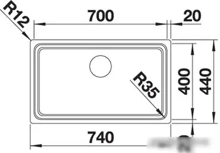 Кухонная мойка Blanco Etagon 700-U (зеркальная полировка) 524270 - фото товара