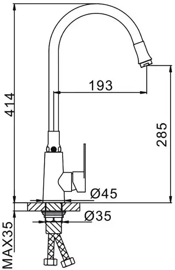 Смеситель FRAP F44990 - фото товара
