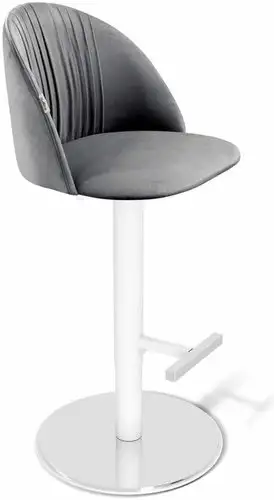 Стул Sheffilton SHT-ST35-1/S128 (угольно-серый/хром/белый муар) – изображение в каталоге