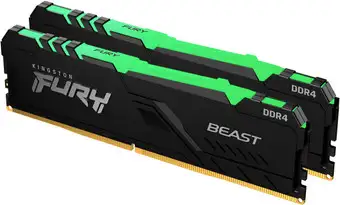 Оперативная память Kingston FURY Beast RGB 2x32ГБ DDR4 3200 МГц KF432C16BB2AK2/64 – изображение в каталоге
