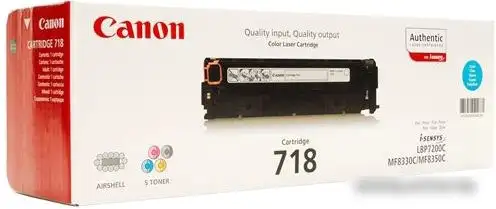 Картридж Canon 718 Cyan (2661B002AA) – фото товара