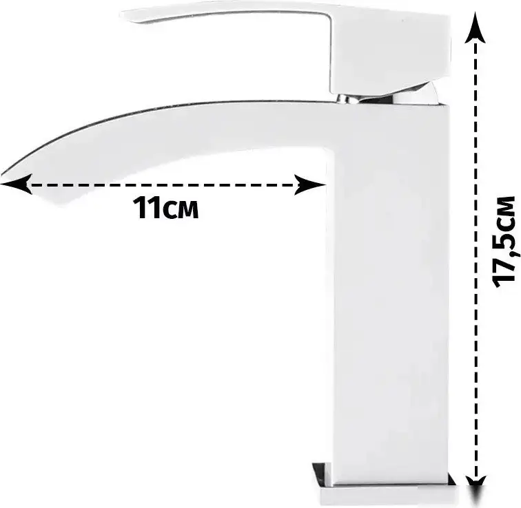 Смеситель Grocenberg GB2007 (белый хром) - фото товара