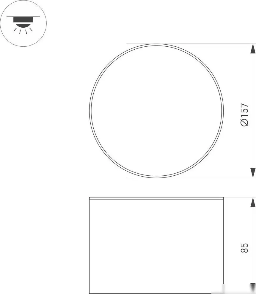 Светильник Arlight SP-CYLINDO-R160-18W Day4000 (WH, 110 deg, 230V) 041247 – фото товара