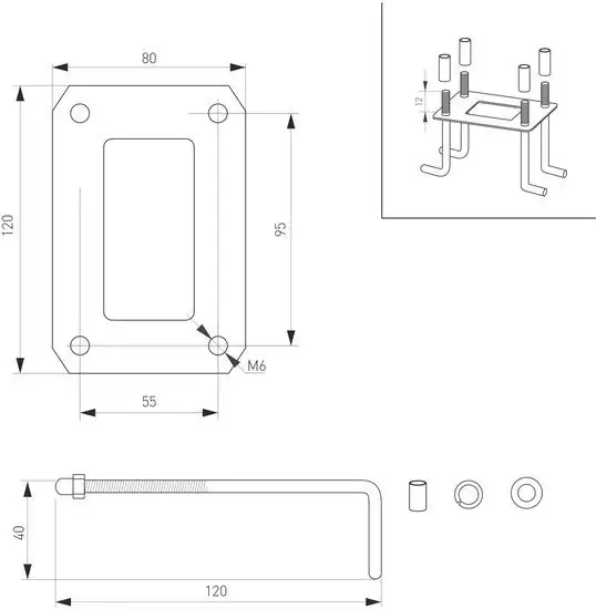Фонарный столб Arlight LGD-EYE-BOLL-H900-6W Warm3000 029984 – фото товара