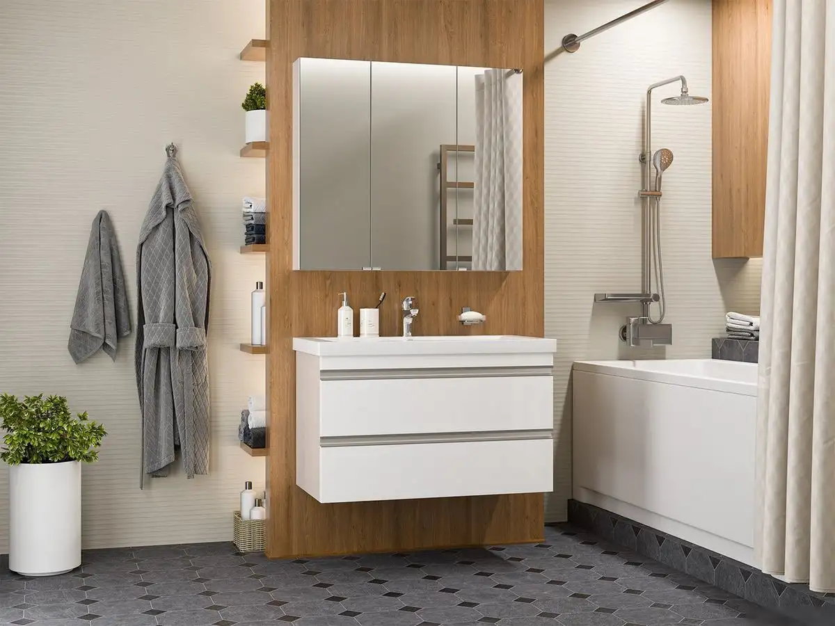 Misty Тумба под умывальник Ингрид 90 П-Инг-01090-011П2Я – фото товара