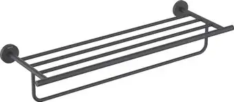 Полка для полотенца Aquatek Оберон AQ4215MB (черный матовый) – изображение в каталоге