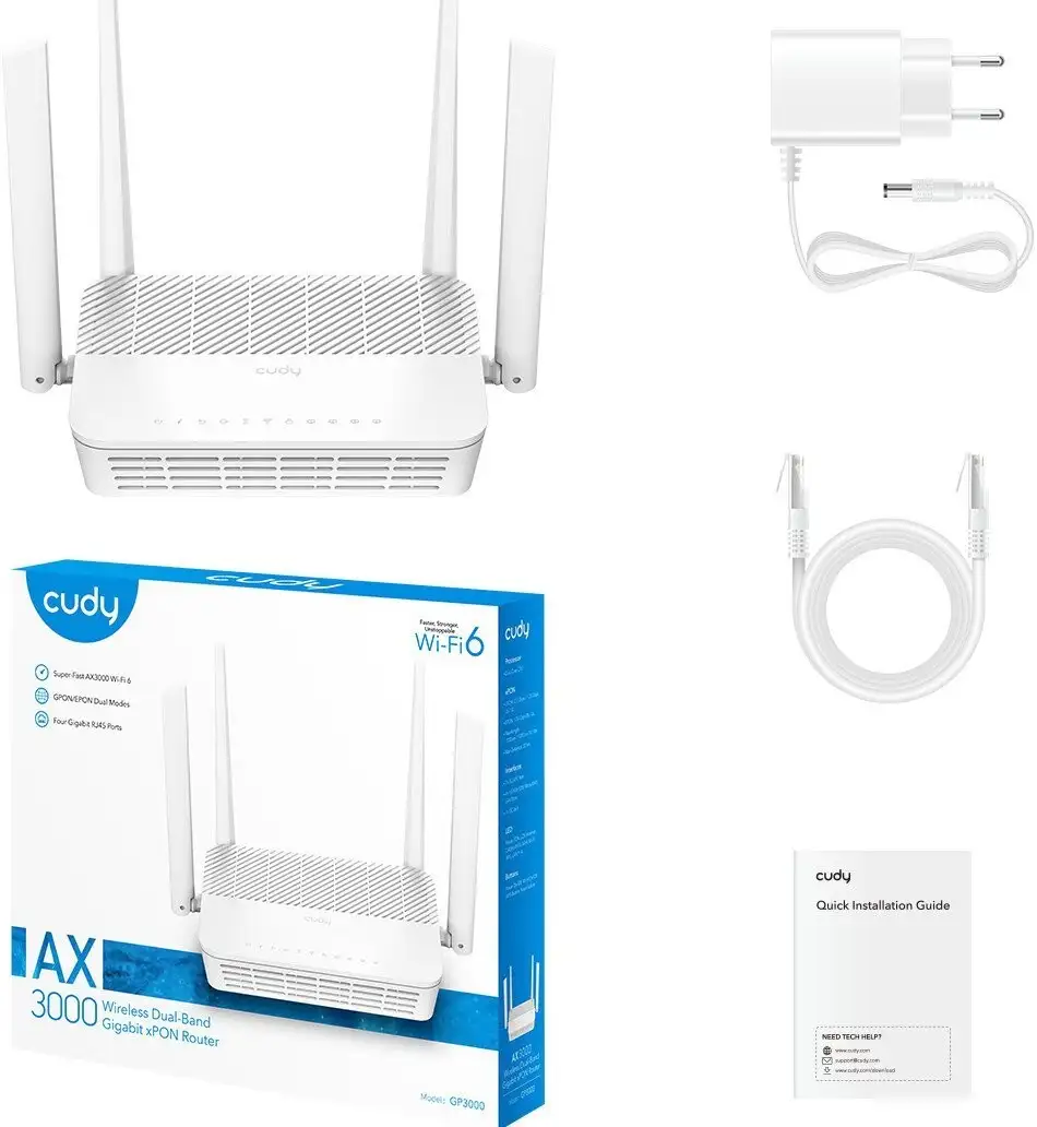 Wi-Fi роутер Cudy GP3000 1.0 – фото товара