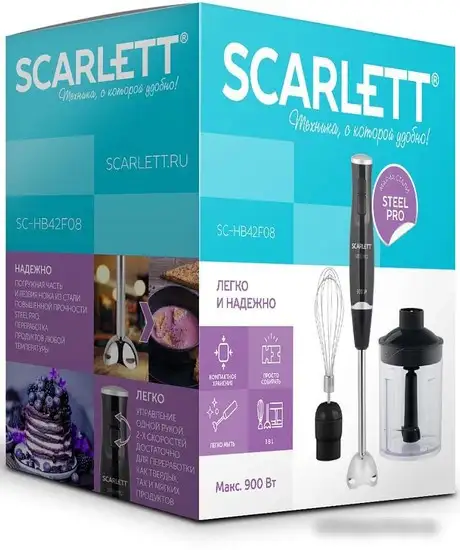Погружной блендер Scarlett SC-HB42F08 - фото товара