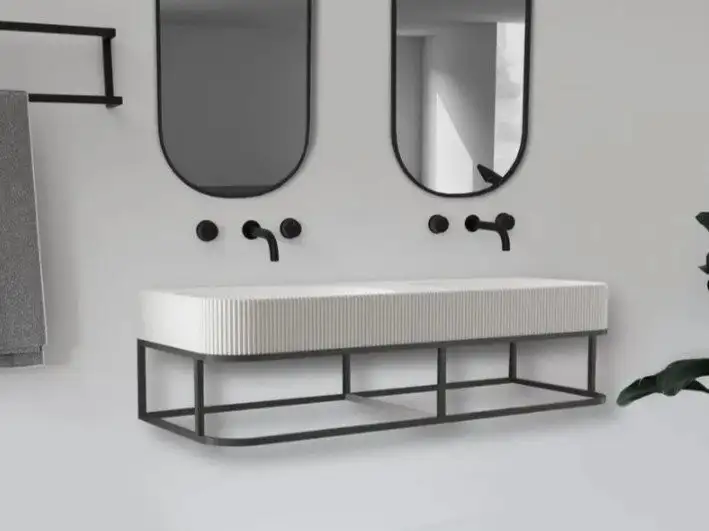 Abber Консоль с умывальником Stein AS2646 (белый матовый) – фото товара