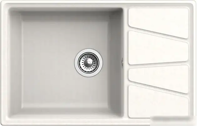 Кухонная мойка GranFest GF-V-780L (белый) - фото товара