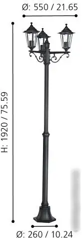 Фонарный столб Eglo Laterna 4 22145