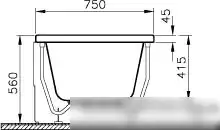 Ванна Vitra Neon 170x75 (прямоугольная) - фото товара