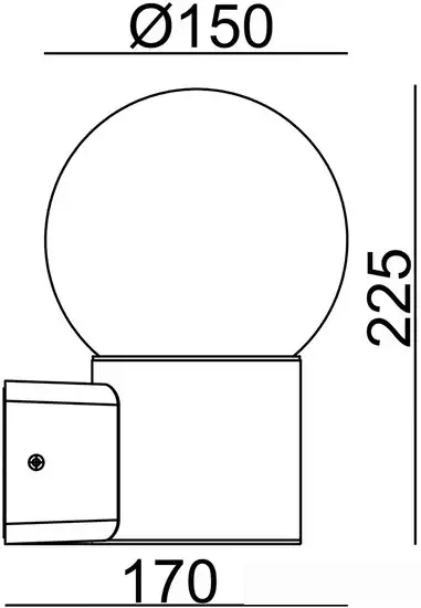 Уличный настенный светильник ESCADA 30001W/01 (темно-серый) – фото товара