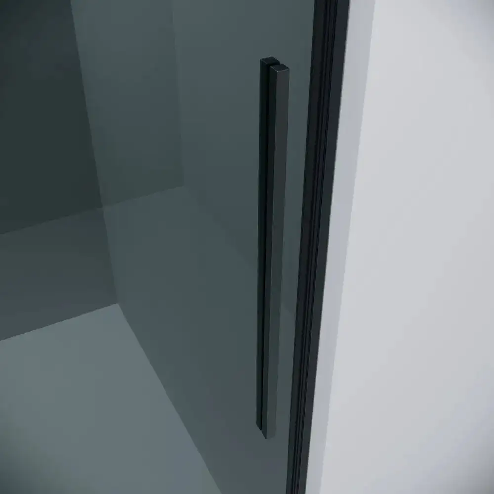 Душевой уголок Grossman Galaxy 100х100х195 120.K33.01.1010.21.10 (черный матовый/тонированное стекло) - фото товара