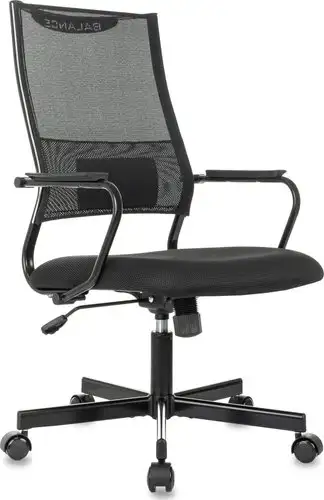 Офисное кресло Бюрократ CH Balance черный Elastic-102 TW-11 (сетка/ткань крестовина металл черный) – изображение в каталоге