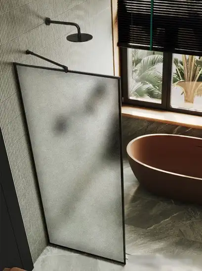 Душевая стенка MaybahGlass 195x69 MGD-821-6 (сатин стекло/черный) - фото товара