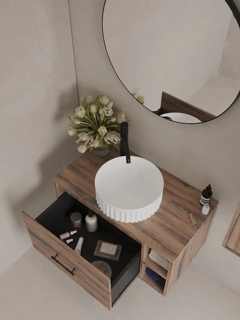 ЗОВ Тумба под умывальник Дион-Анталья 80 A80LOWC0 (дуб веллингтон) – фото товара