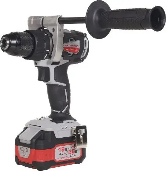 Дрель-шуруповерт Интерскол ДА-13/36В 70 814.2.2.70 (с 2-мя АКБ, кейс) – фото товара