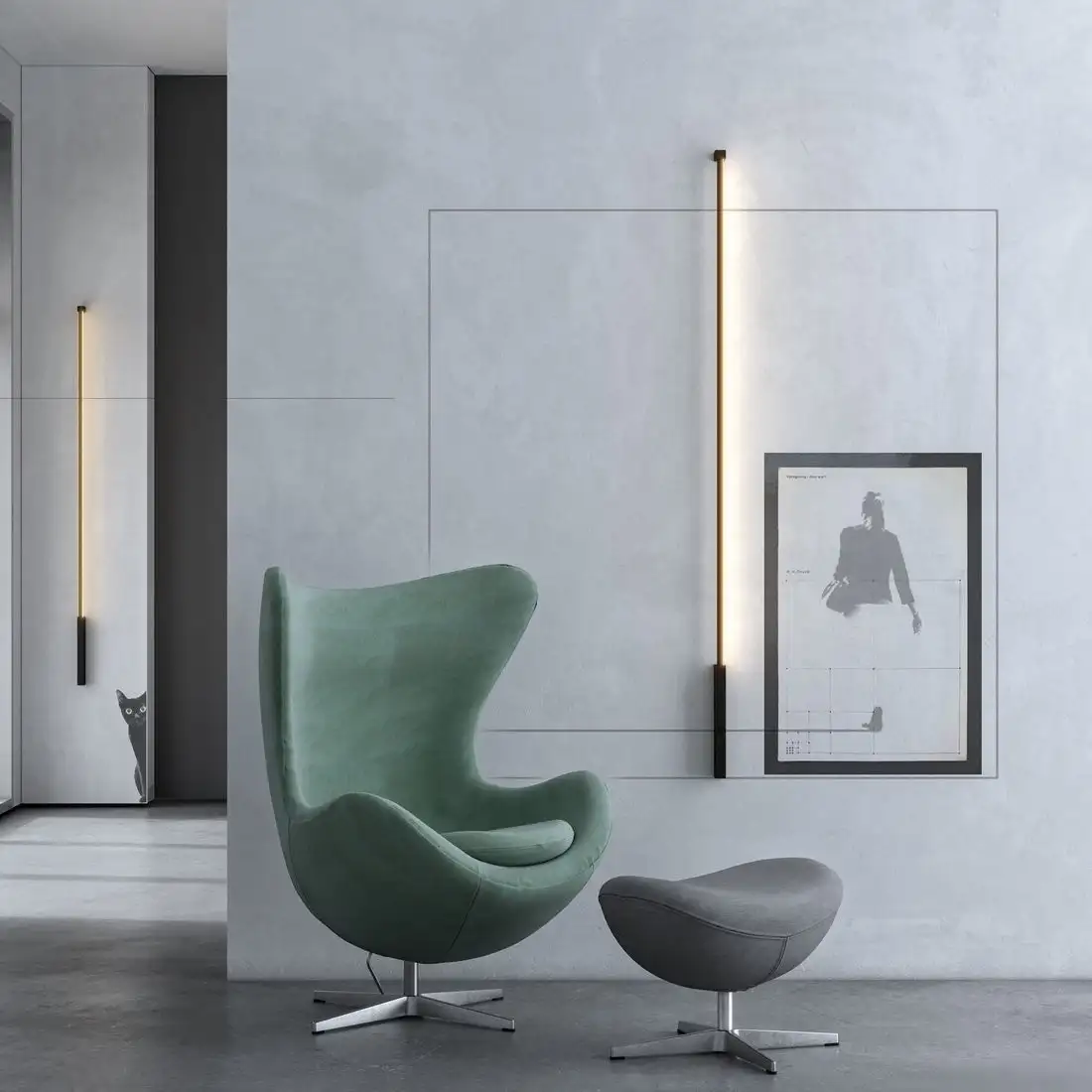 Бра Elektrostandard Alto 40133/LED (черный, 4000К) – фото товара